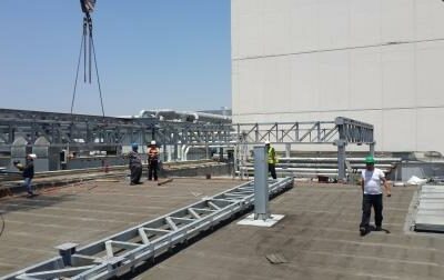 בניית גג טכני מעל מפעל סטירילי – 2014 (1)